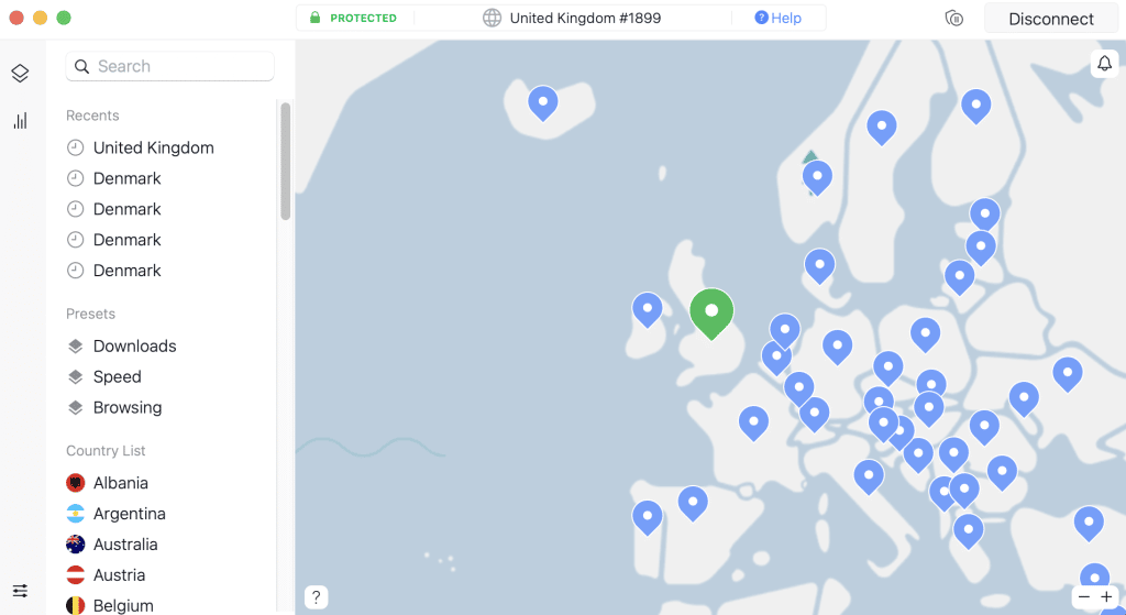 nordvpn england