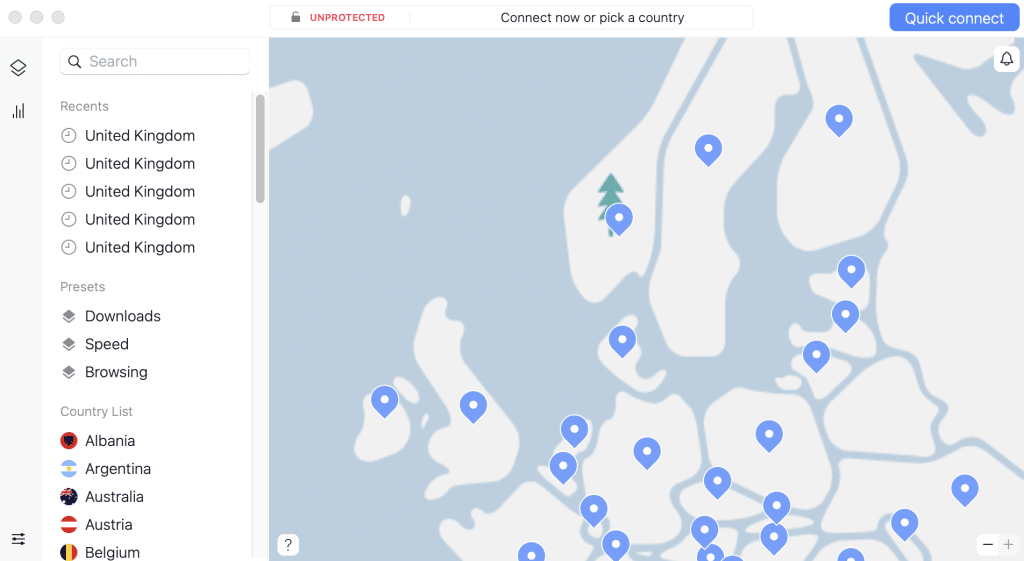 nordvpn screenshot