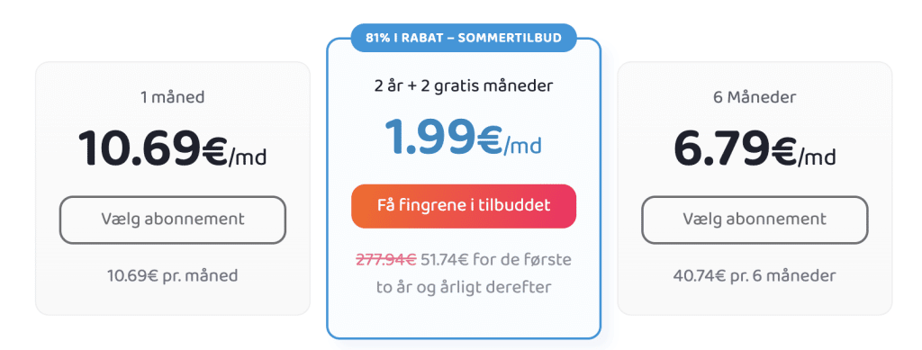 pia vpn priser